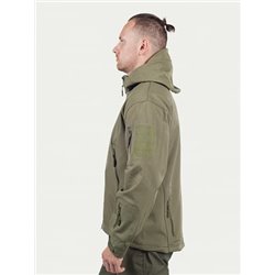 Куртка Shark Skin Soft Shell на толстом флисе, olive