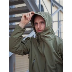 Куртка Shark Skin Soft Shell на толстом флисе, olive
