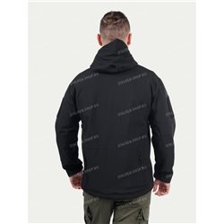 Куртка Shark Skin Soft Shell на толстом флисе, black
